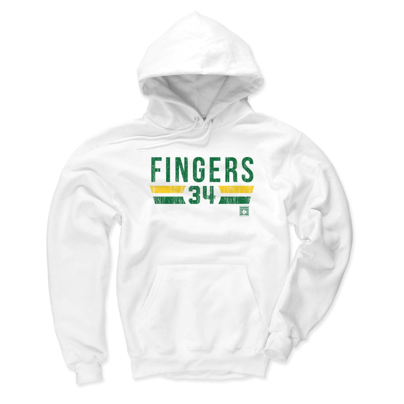 Hoodie featuring design named Rollie Fingers Font G, product image 2 of 3