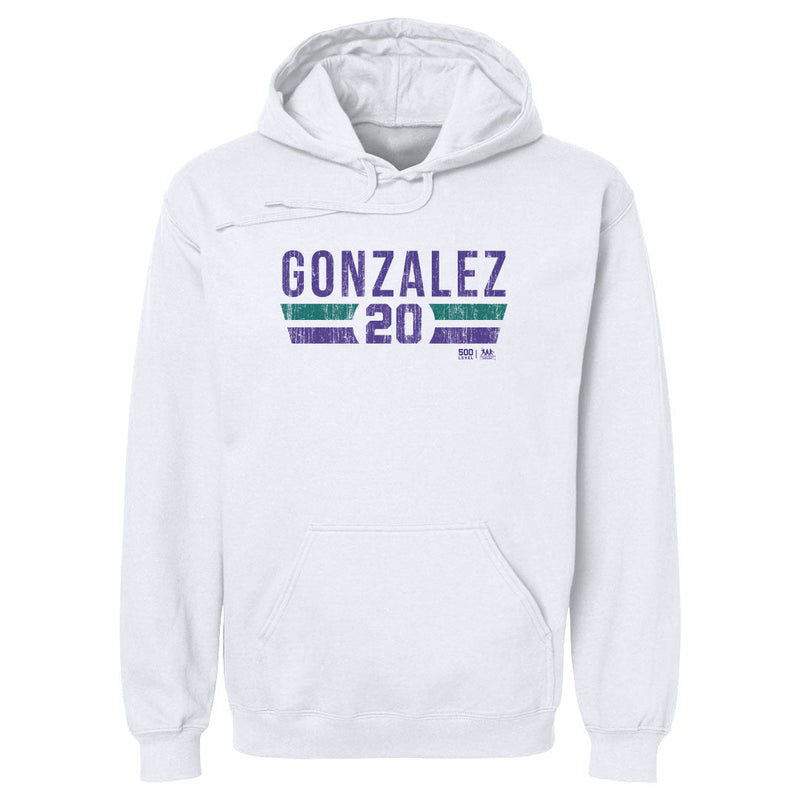 White Hoodie featuring design named Luis Gonzalez Arizona Font