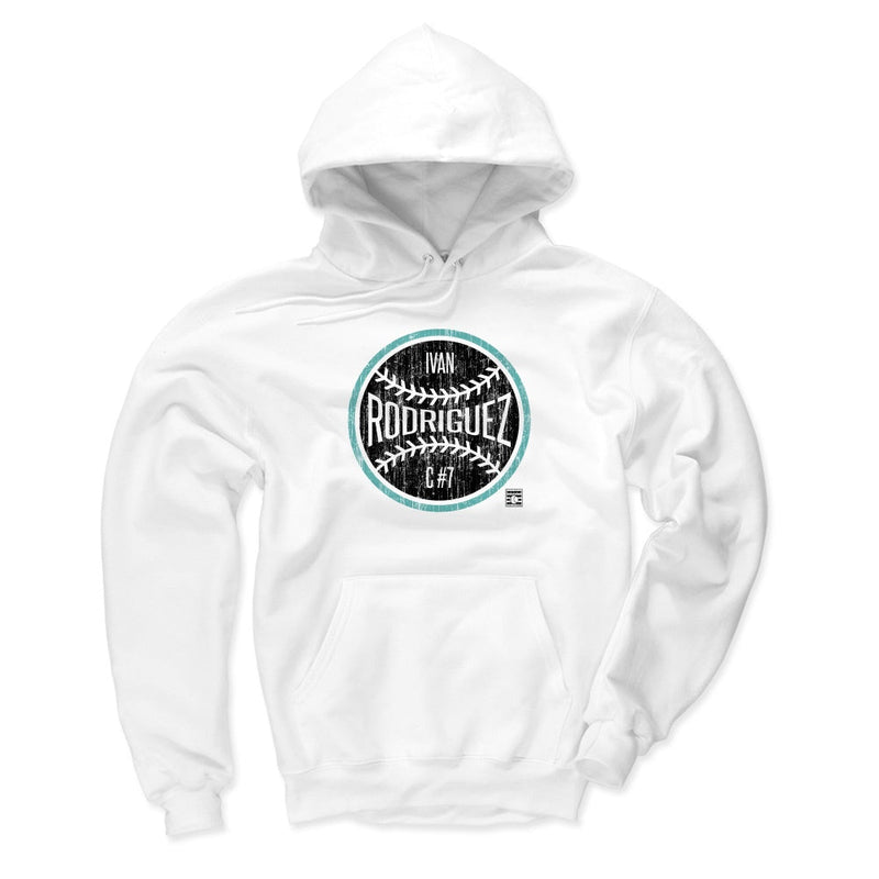 Hoodie featuring design named Ivan Rodriguez Miami Ball, product image 1 of 3