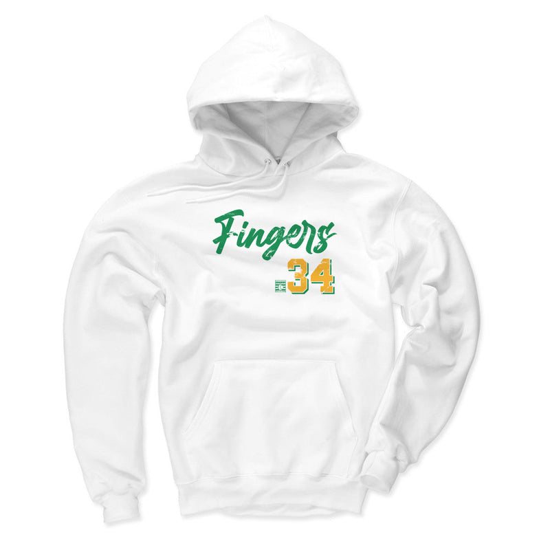 Hoodie featuring design named Rollie Fingers Oakland Script, product image 1 of 3