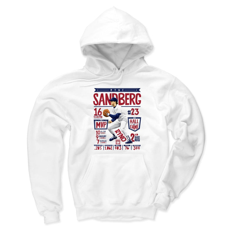 Hoodie featuring design named Ryne Sandberg Stats R, product image 1 of 3