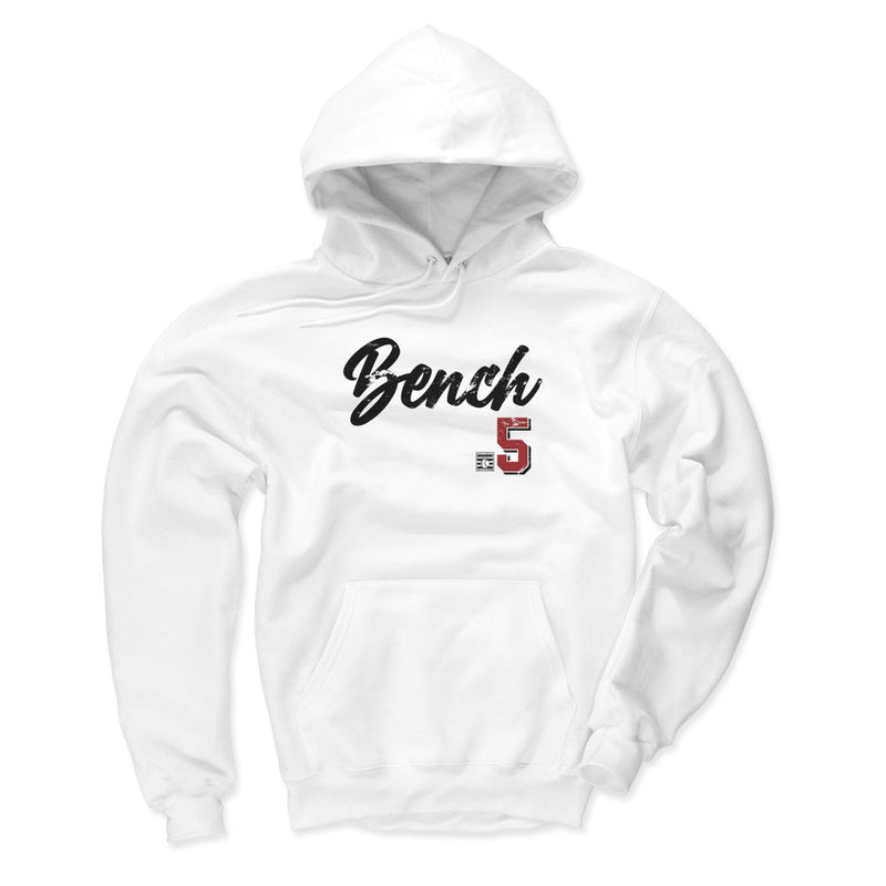 Hoodie featuring design named Johnny Bench Cincinnati Script, product image 1 of 3
