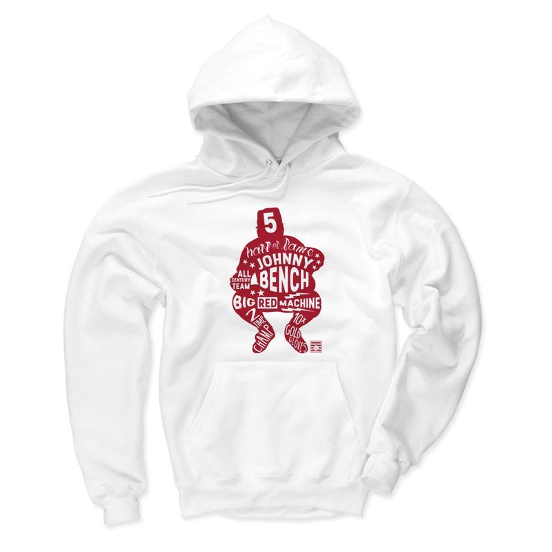 Hoodie featuring design named Johnny Bench Letters R, product image 2 of 3