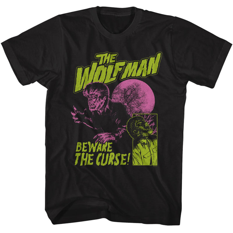 T-Shirt featuring design named Universal Monsters - Wolfman Beware the Curse