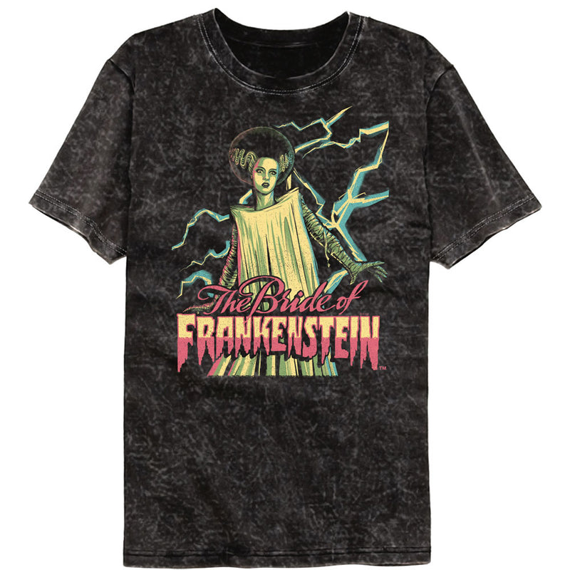 T-Shirt featuring design named Universal Monsters - Multitone Bride of Frankenstein (Mineral Wash)