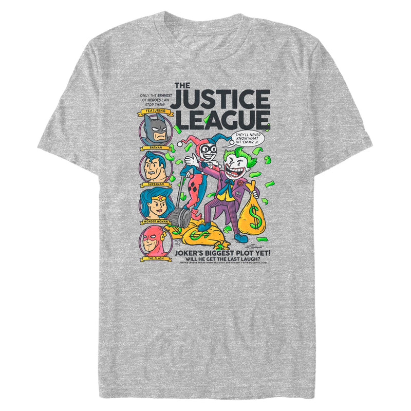 T-Shirt featuring design named Justice League - Joker Cartoon Cover