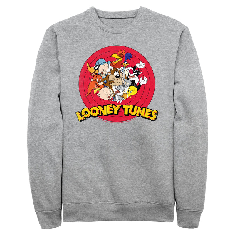 Athletic Heather Sweatshirt featuring design named Looney Tunes - Bright Circle