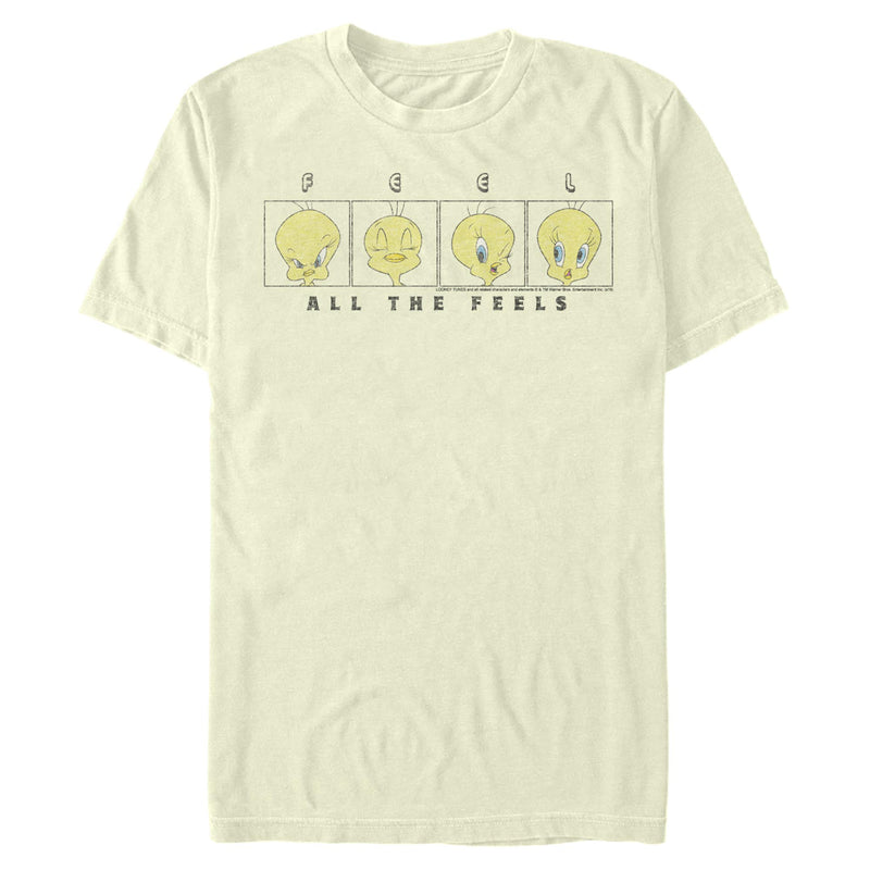 Natural T-Shirt featuring design named Looney Tunes - Tweety Flowers