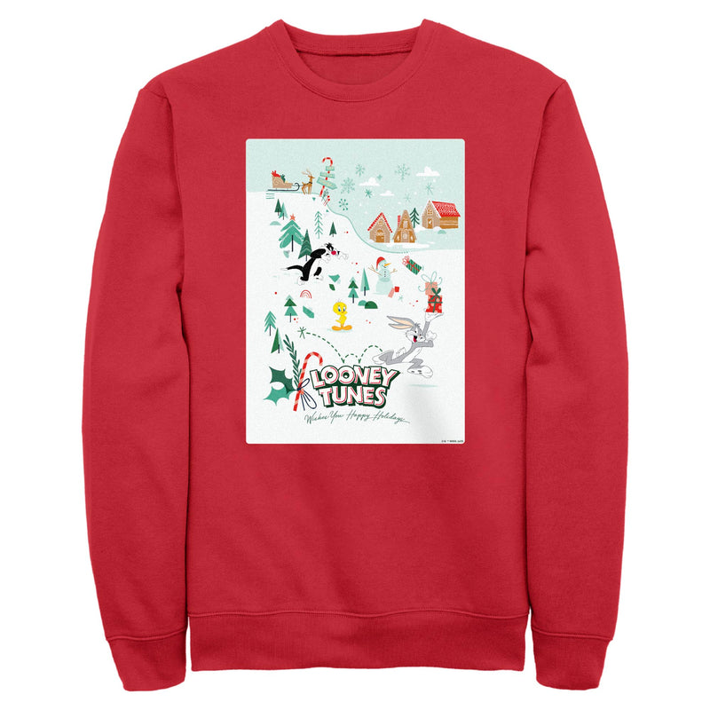 Sweatshirt featuring design named Looney Tunes - Looney Snow Day