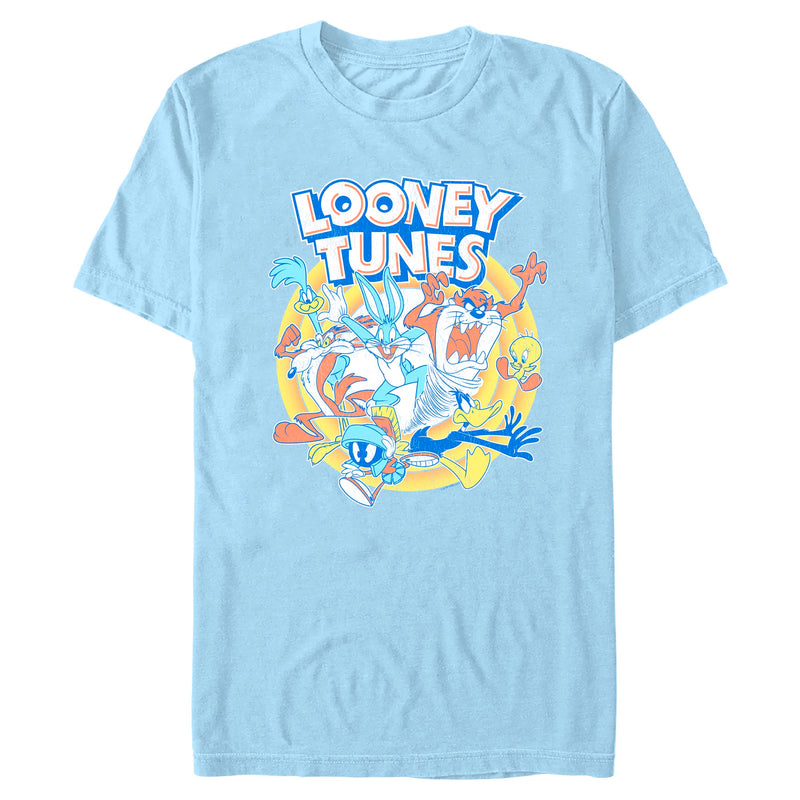 Light Blue T-Shirt featuring design named Looney Tunes - Bust A Move