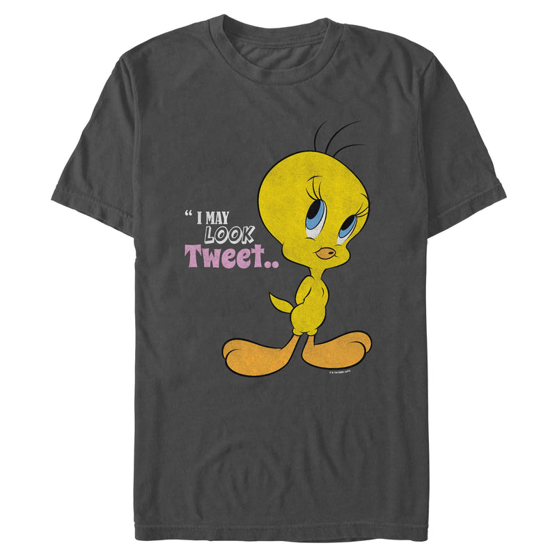 Charcoal T-Shirt featuring design named Looney Tunes - Look Tweet