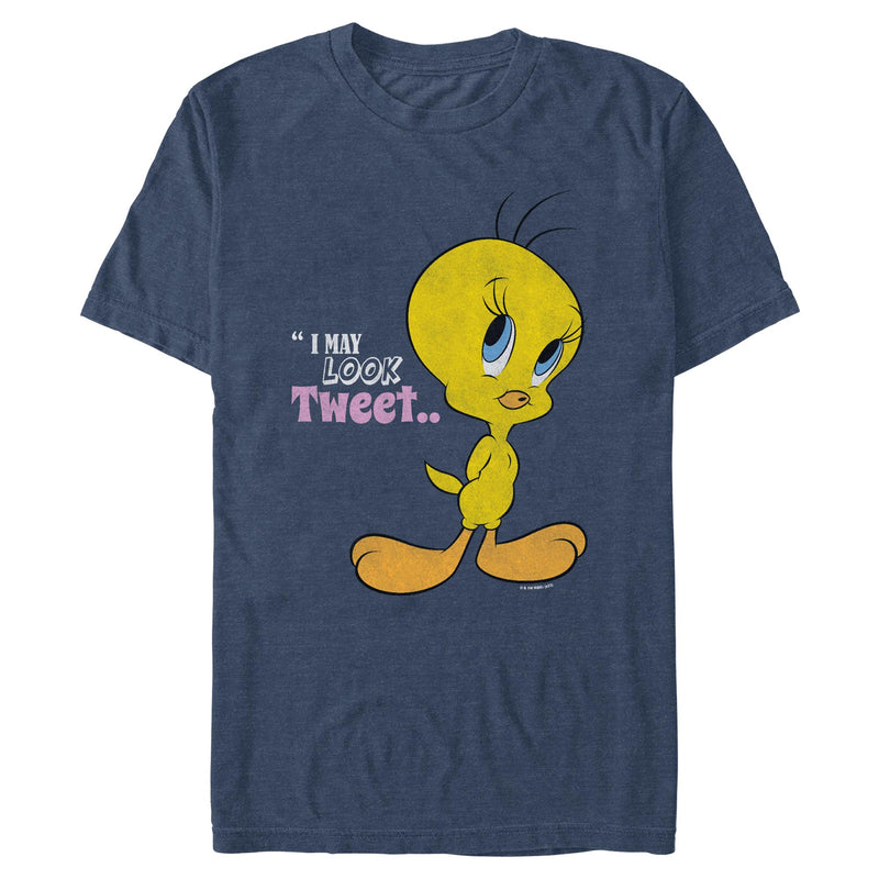 Navy Heather T-Shirt featuring design named Looney Tunes - Look Tweet
