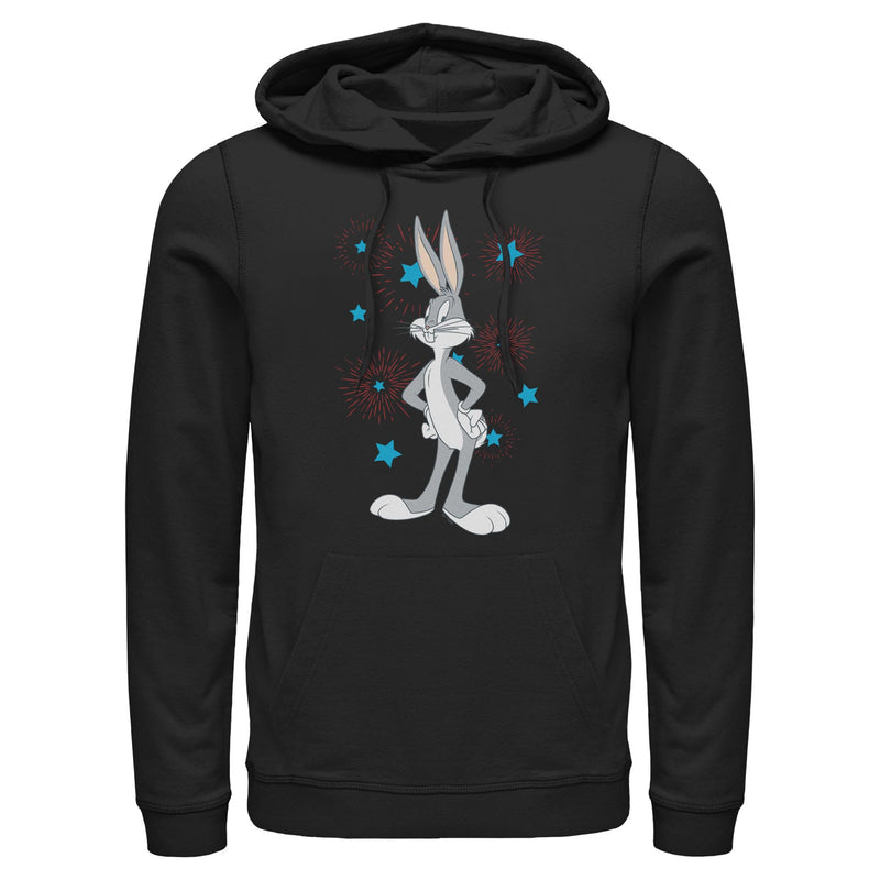Black Hoodie featuring design named Looney Tunes - Bugs Patriot