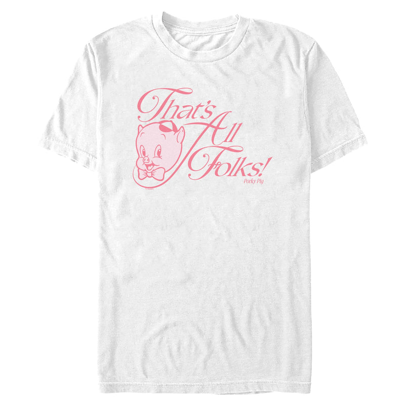 T-Shirt featuring design named Looney Tunes - That's All Folks Porky Pig