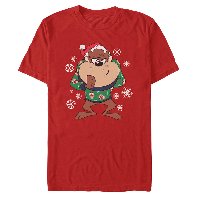 T-Shirt featuring design named Looney Tunes - Taz Snowflakes