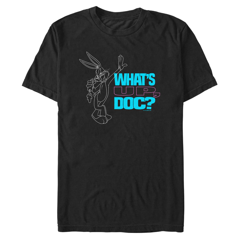 Black T-Shirt featuring design named Looney Tunes - Sup Doc?