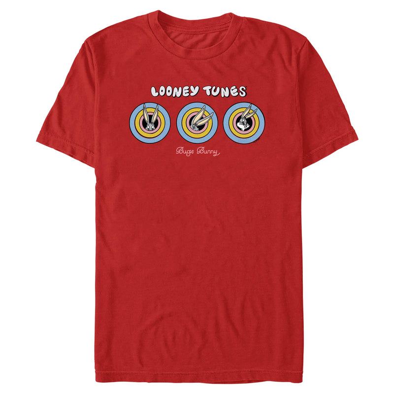 Red T-Shirt featuring design named Looney Tunes - Bugs in Circle