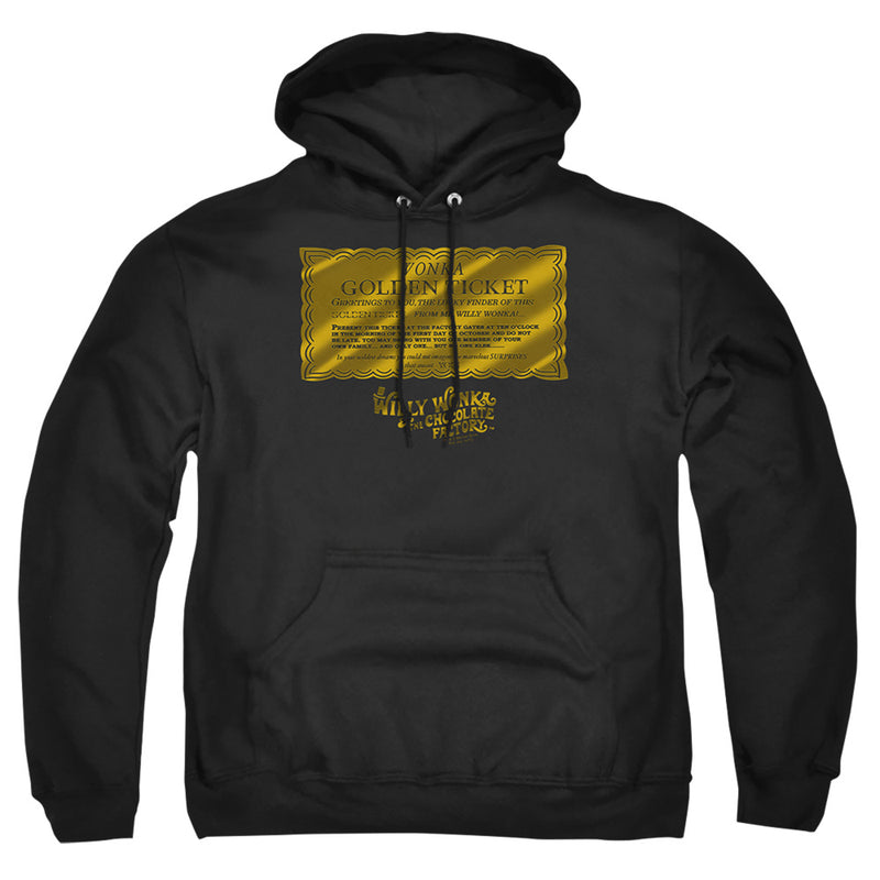 Hoodie featuring design named Willy Wonka and the Chocolate Factory - Golden Ticket