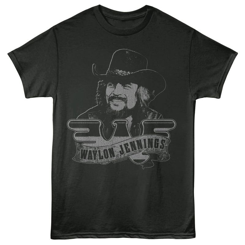 Waylon Jennings - Portrait and Logo