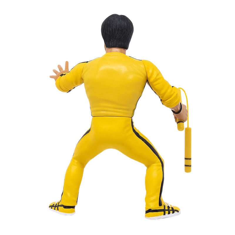 Bruce Lee Heels and Faces Retro Action Figure | Yellow Tracksuit product image 4 of 7