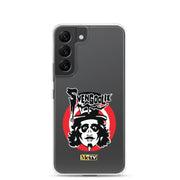 Gray Samsung case featuring the Svengoolie face logo with the text 'Svengoolie' in black above a red circle, with a small MeTV logo at the bottom.