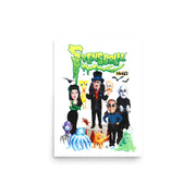White poster featuring Svengoolie and the Sven Squad alongside small monster characters with the text 'Svengoolie' in green dripping letters and a MeTV logo at the top.