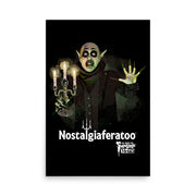 Tall vertical view of the Nostalgiaferatoo poster showing the vampire with a candelabra and the 'As Seen on Svengoolie MeTV' logo at lower right.