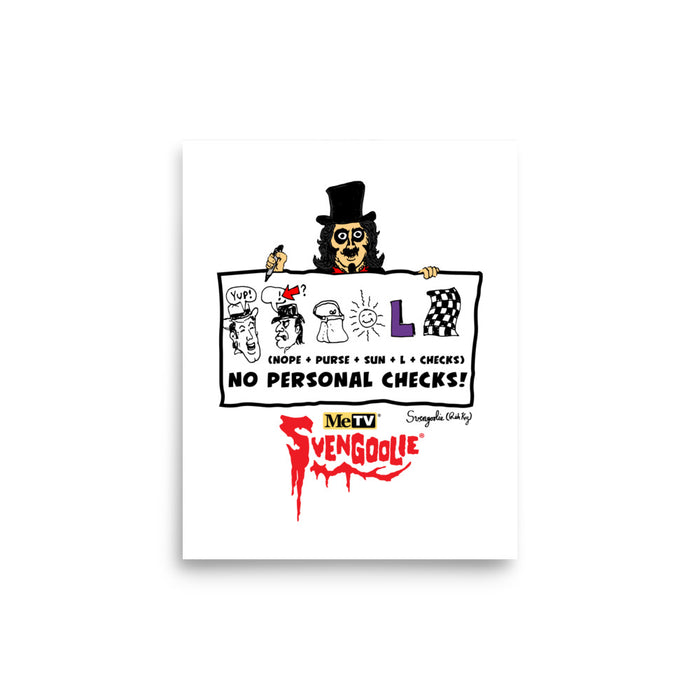 "Too Drawn Out" Svengoolie® Art Print by Rich Koz