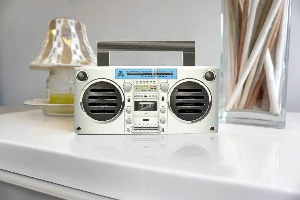 GPO Retro Bronx Mini Bluetooth Speaker - Silver