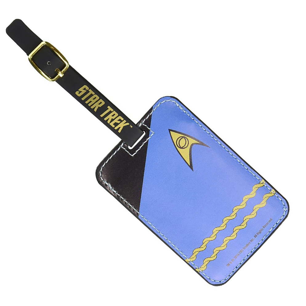 Star Tree Tag Star Trek Blue Uniform Luggage Tag — MeTV Mall