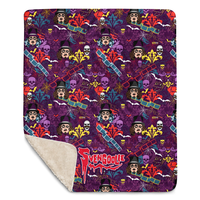 Svengoolie® "Film & Floral" Throw Blanket