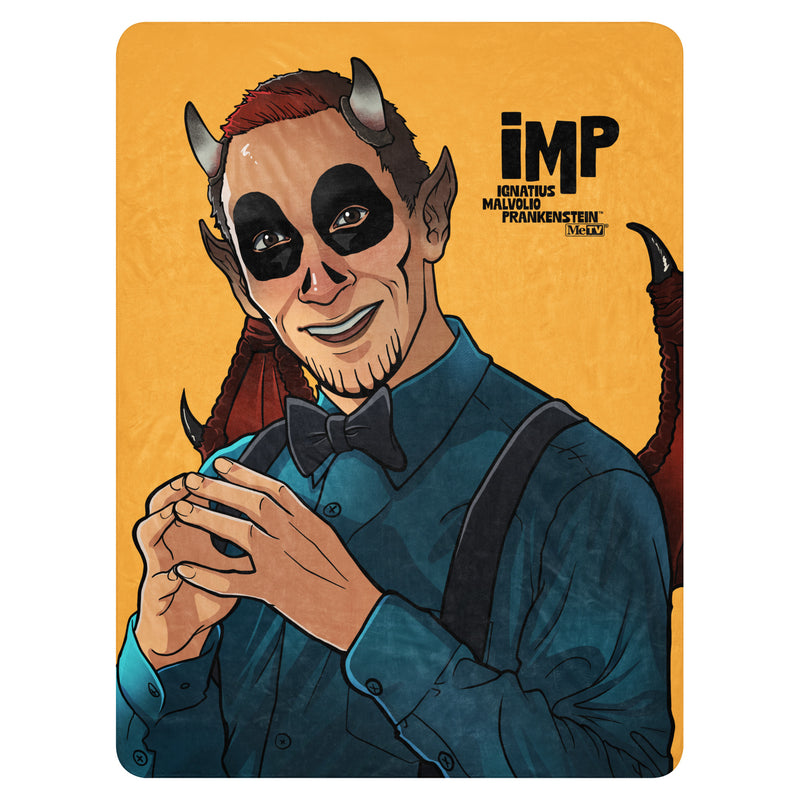 IMP (Ignatius Malvolio Prankenstein®) Portrait Throw Blanket