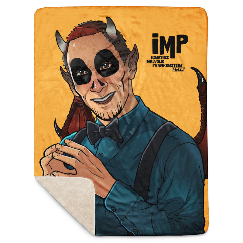 IMP (Ignatius Malvolio Prankenstein®) Portrait Throw Blanket