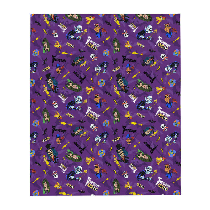 Svengoolie® Cartoon Pattern Throw Blanket