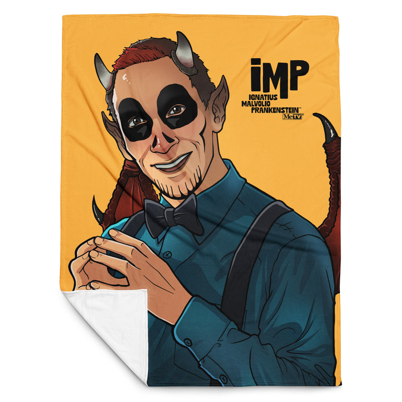 IMP (Ignatius Malvolio Prankenstein®) Portrait Throw Blanket