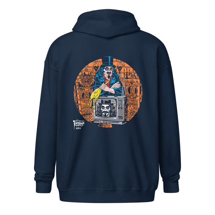 Svengoolie® 45th Anniversary Zip-up Hoodie by Mitch O'Connell