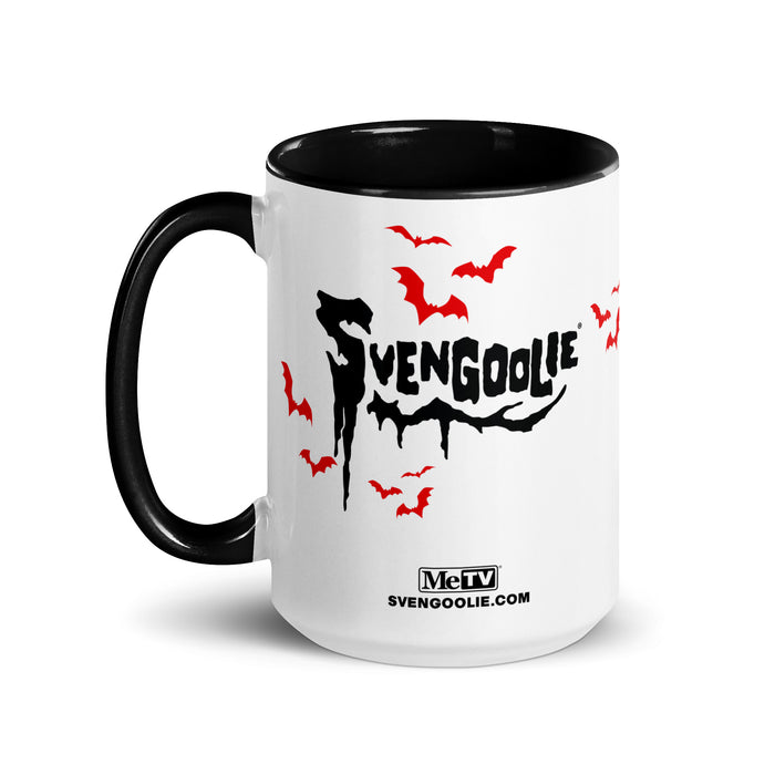 Svengoolie Logo with Bats Ceramic Mug