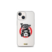 Silver iPhone case featuring Svengoolie target logo in center and "MeTV" logo at bottom.