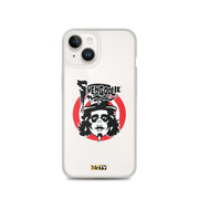 Cream iPhone case featuring the Svengoolie face logo with the text 'Svengoolie' in black above a red circle, with a small MeTV logo at the bottom.