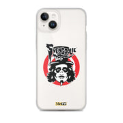 Cream iPhone case featuring the Svengoolie face logo with the text 'Svengoolie' in black above a red circle, with a small MeTV logo at the bottom.