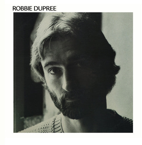 Black-and-white Robbie Dupree CD cover featuring a bearded man's portrait with the text 'ROBBIE DUPREE' in black above.