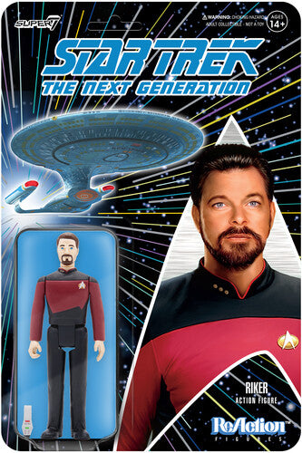 Super7 - Star Trek: The Next Generation Reaction Wave 2 - Commander Riker