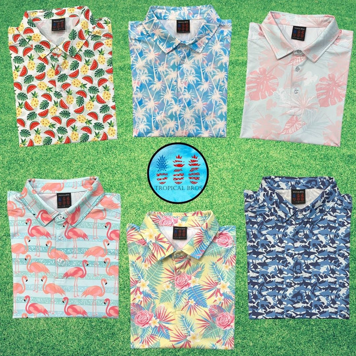 Flamingo Paradise Everyday Polo