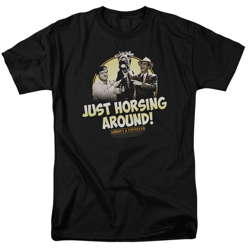 T-Shirt featuring design named Abbott & Costello - Horsing Around, product image 1 of 2