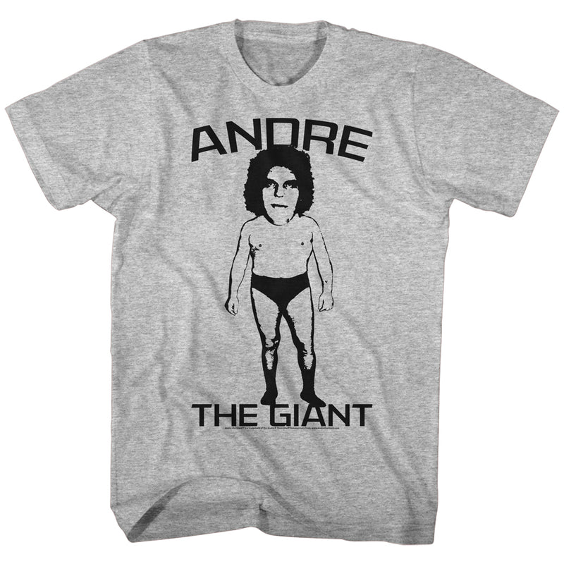 T-Shirt featuring design named Andre the Giant - Big Head (Gray)