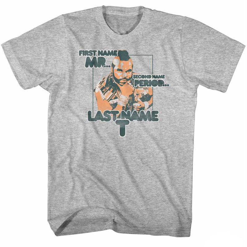 T-Shirt featuring design named Mr. T - Last Name T