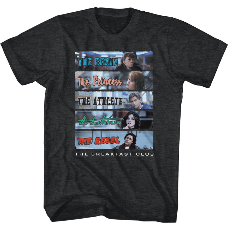 T-Shirt featuring design named The Breakfast Club - Character Rectangles