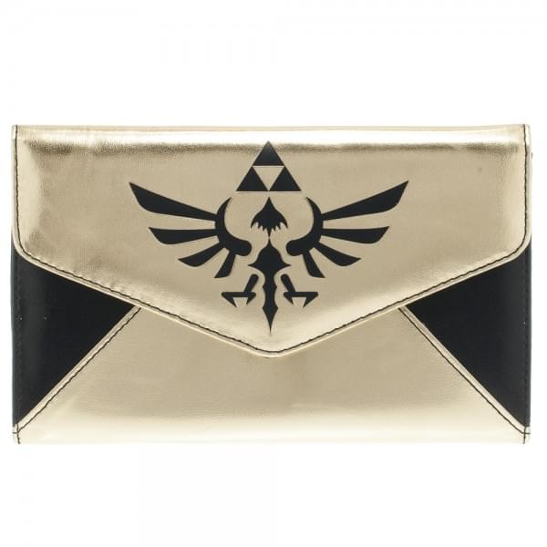 Zelda Logo Gold & Black Envelope Wallet