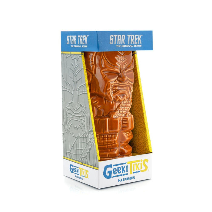 Geeki Tikis Star Trek: The Original Series Klingon Ceramic Mug | Holds 16 Ounces
