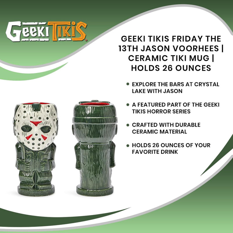 Geeki Tikis Friday The 13th Jason Voorhees | Ceramic Tiki Mug | Holds 26 Ounces product image 7 of 7